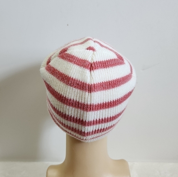 WEST Coast Novelty Jelly Belly Beans Soft Light Pink White Striped Knit Hat Cap - Picture 8 of 11